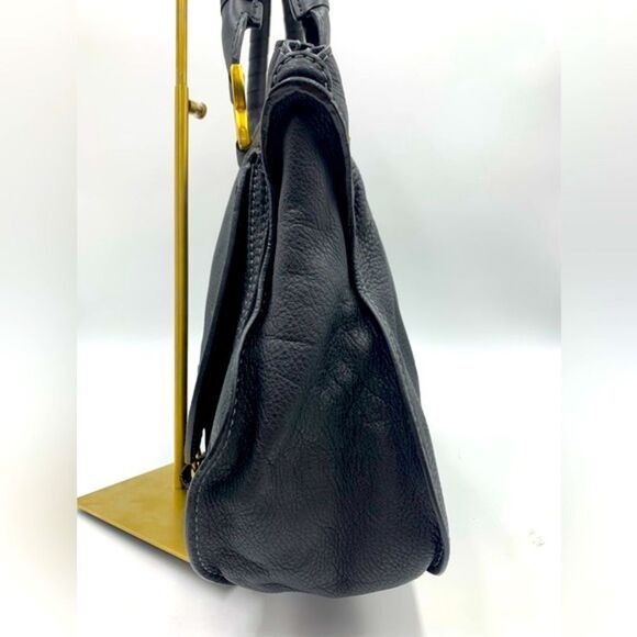 Auth Chloe Black Marcie Medium Satchel Preloved Excellent - Picture 7 of 16